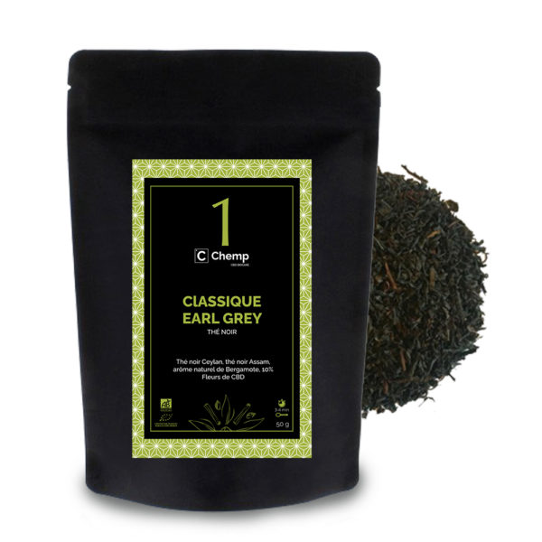 thé noir bio naturel classique earl grey CBD